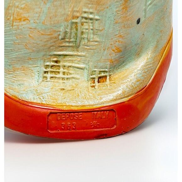 Vtg Fontanini Depose Italy Winged Angel 6.25" Violin Figurine #363 Spider Mark - Picture 5 of 6